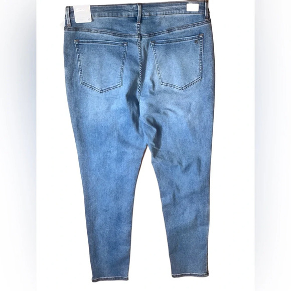 SEVEN 7 sz 16 Stretch light blue Denim TUMMYLESS JEANS Skinny High Waist - Picture 2 of 3